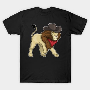 Lion Cowboy Cowboy hat T-Shirt